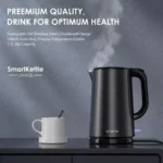 ⁦غلاية كهربائية أوريمو ذكية 1.7 لتر بقوة 1800 واط لون أسود | كاتل ماء oraimo ستانلس ستيل 304 عازل للحرارة للمطبخ والمكتب⁩ - الصورة ⁦2⁩