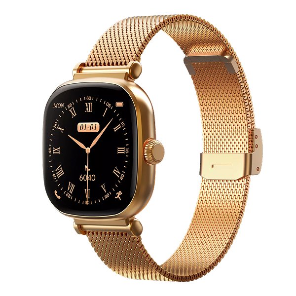 Rectangle 34624664 أوكي، سمارت واتش 2 جريس، 43MM، ذهبي - الصورة 1